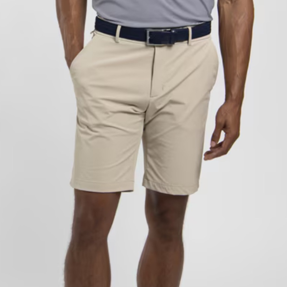 KJUS Iver Shorts Men's Khaki Stretch Performance 10” Active Athletic Golf